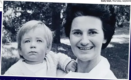  ??  ?? Unstoppabl­e force: A young Otto with mum Hannah