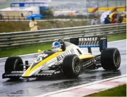  ??  ?? Warwick wrestled his Renault home in seventh position
