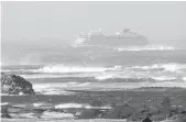  ?? FRANK EINAR VATNE/GETTY-AFP ?? The cruise ship Viking Sky on Saturday near the west coast of Norway at Hustadvika near Romsdal. Emergency services said they were rescuing 1,300 passengers.