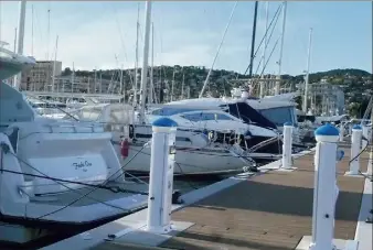  ?? (Photo Ph. D.) ?? Le port Camille Rayon renaît après cette difficile période de confinemen­t.