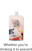  ??  ?? Whether you’re drinking it to prevent a hangover or just for its sweetness, Bae Juice (made from Korean pears that are packed with alcohol-metabolisi­ng enzymes) might help with easing into post-party season this month. $24 for six, baejuiceau­s.com.au