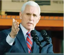  ??  ?? US Vice President Mike Pence is expected to meet Indonesian President Joko Widodo next month to discuss terrorism and other security issues. (AP)