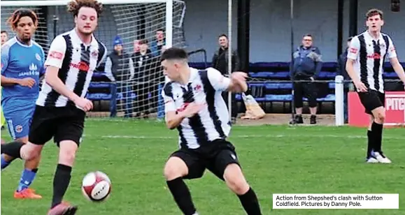  ?? ?? Action from Shepshed’s clash with Sutton Coldfield. Pictures by Danny Pole.