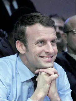  ??  ?? Un volto nuovo. A 39 anni, Emmanuel Macron sarebbe il più giovane presidente francese di sempre