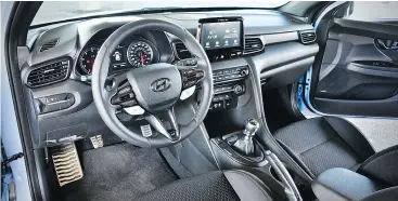  ??  ?? The nicely-weighted, N-exclusive heated leather steering wheel gives good feedback.