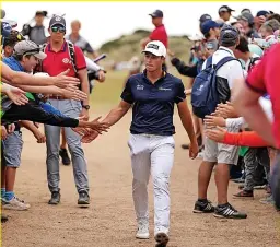  ?? ?? YOU HOV TO HAND IT TO HIM
Norwegian Viktor Hovland has a great day, too