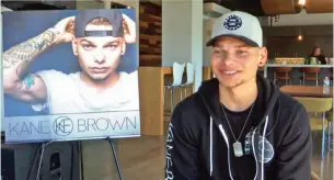  ??  ?? This image taken from video shows Kane Brown during an interview in Nashville, Tennessee. — AP