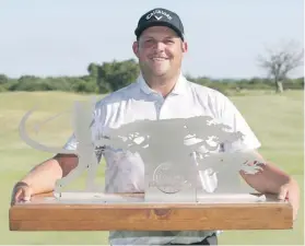  ?? PHOTO: SUPPLIED ?? JC Ritchie with the Limpopo Championsh­ip trophy.