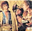  ??  ?? Not very PC: Eric Idle, Terry Gilliam and Michael Palin in Life of Brian