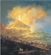  ??  ?? VOLAIRE.Pinta la erupción de 1782.