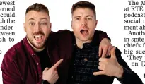  ?? ?? NO LAUGHING MATTER:
The 2 Johnnies are off the air