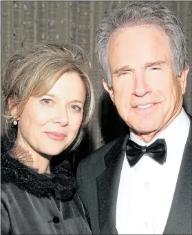  ??  ?? Beatty with Annette Bening. Below left Carly Simon and with Madonna