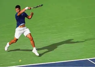  ?? AGENCIA AFP ?? Carlos Alcaraz es una de las jóvenes figuras que tiene el tenis mundial en la actualidad.