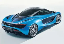  ??  ?? Two McLaren 720S design themes previewed at 2017 Geneva Internatio­nal Motor Show have been brought to life as bespoke commission­s by McLaren Special Operations (MSO). Shown is the 720S Pacific Theme model.