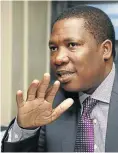  ??  ?? Gauteng education MEC Panyaza Lesufi