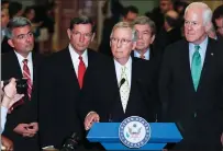  ??  ?? McConnell: ‘We’ve had difficulty getting 50 votes.’