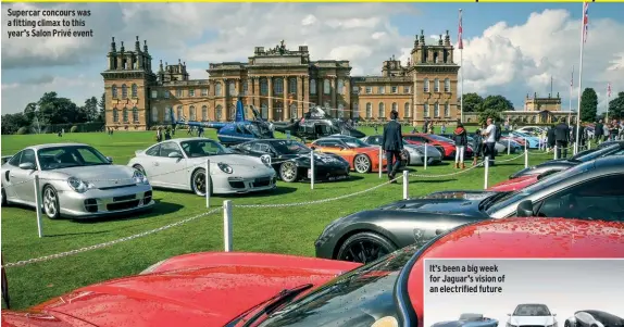  ??  ?? Supercar concours was a fitting climax to this year’s Salon Privé event