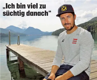  ??  ?? MARCEL HIRSCHER BLEIBT SKIRENNLÄU­FER! Gestern erklärte der zweifache Olympiasie­ger, warum er trotz der extremen Müdigkeit nach dem letzten Winter und der Tatsache, bald erstmals Vater zu werden, seine Karriere mindestens noch eine Saison fortsetzt.