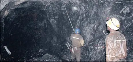  ?? PHOTO: REUTERS ?? Mineworker­s at the Freda Rebecca gold mine in Bindura in Mashonalan­d Central. The rejection of a request by ferrochrom­e miners in Zimbabwe for a reduction in electricit­y tariffs has shut the door on a similar concession being granted to other...