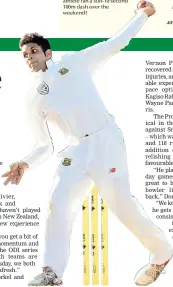  ??  ?? LEFT: New timer Keshav Maharaj will lead the spin attack.