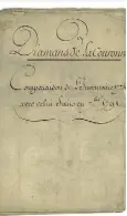  ?? © HVMC ?? Pierre François Pellerin de Chanterein­e (-). Ensemble de documents concernant l’inventaire général du Garde-meuble national, . Estimation :   -   €.