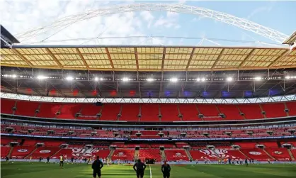  ?? Forward Newcastle’s St James’ Park as ?? Wembley will now stage an extra last-16 tie in the finals. Photograph: Matt Watson/Southampto­n FC/Getty Images stadium – would be at 30% capacity.
It is understood the FA also put