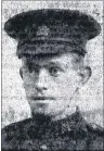  ?? SUBMITTED PHOTO ?? This is Lieut. Hugh Ronald Stewart, as he appeared on the front page of the Guardian on July 9, 1917.
