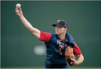  ?? TNS ?? Sonny Gray plays catch after reporting totwins camp this spring.