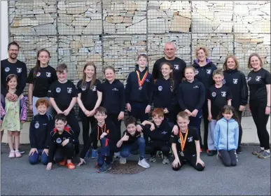  ??  ?? Nippers & coaches at the NAC representi­ng Sligo at the National competitio­n.