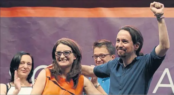  ?? KIKO HUESCA / EFE ?? Mónica Oltra, la líder de Compromís, ha visto como el 26-J la alianza con Podemos no resultaba tan rentable como imaginaba