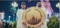  ?? ?? Muhammad Hussein Jaziri being honoured at Global Village.