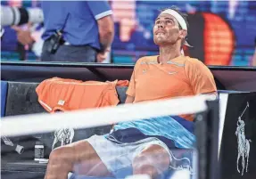  ?? MIKE FREY/USA TODAY SPORTS ?? Rafael Nadal says he wasn’t 100% during his second-round loss to Mackenzie McDonald at the Australian Open.