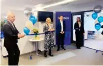  ?? FOTO: PRIVAT ?? INVIGNING. Nordea inviger sina lokaler i Täby.