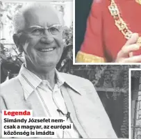  ??  ?? Legenda
Simándy Józsefet nemcsak a magyar, az európai közönség is imádta