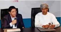  ?? – ONA ?? PRAISED: Dr. Sultan Al Yahyai, President of ACTM praised the support of the World Tourism Organisati­on.