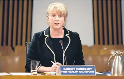 ??  ?? A correspond­ent argues, in the interest of local democracy, Scottish Health Secretary Shona Robison must monitor how Fife officials handle the region’s out-of-hours services.