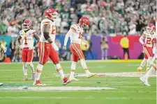  ?? Doug Mills/New York Times ?? Chiefs QB Patrick Mahomes delivered another Super Bowl MVP-winning performanc­e despite reinjuring his ankle.