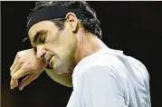  ?? PATRICK POST / ASSOCIATED PRESS ?? Switzerlan­d’s Roger Federer is, at 36, the oldest player — man or woman — to hold the world’s No. 1 computeriz­ed ranking.