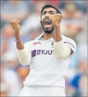  ?? REUTERS ?? India pacer Jasprit Bumrah took four wickets on Day 1 of the first Test against England in Nottingham on Wednesday.