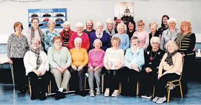  ?? ?? Final meeting Pictured here are the members of Stirling Arthritis Group at their final meeting recently. Chairperso­n Maureen Ferguson said she would like to thank all the members and past speakers who have attended the club for almost 20 years.“it is with great sadness that we had to close the group,”said Maureen.“i know all the ladies will miss the monthly meeting, as I will too.”