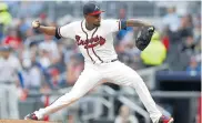  ??  ?? Julio Teherán en acción en el duelo ante los Mets.