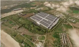  ?? ?? An artist’s view of Britishvol­t's planned gigafactor­y. Photograph: Britishvol­t/Reuters