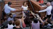  ?? CHRIS WATTIE / REUTERS ?? Candian Foreign Minister Chrystia Freeland speaks to journalist­s outside the US Trade Representa­tive's office in Washington, US on Tuesday.