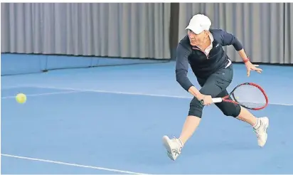  ?? FOTO: ADAMS ?? Mit 72 Jahren ist Reinhilde Adams vor der WM in der Türkei in Topform. Die Lankerin wird die deutsche Mannschaft als Kapitänin anführen.