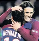  ??  ?? DOUBLE TROUBLE Cavani