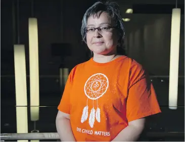  ?? CRYSTAL SCHICK, POSTMEDIA ?? Phyllis Webstad created Orange Shirt Day to honour children who went to residentia­l schools.