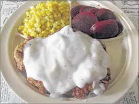  ?? PHOTOS BY MICHAEL DONAHUE/THE COMMERCIAL APPEAL ?? FROM TOP: Country fried steak at Fat Larry’s; Chicken fried chicken at The Cupboard; Chicken fried steak at The Cottage.