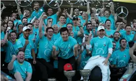  ?? Coates/Getty Images ?? ‘I register no difference between any single employee and the drivers’: Toto Wolff with the Mercedes team after winning the constructo­rs championsh­ip in 2019 Photograph: Charles