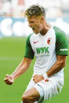  ?? Fotos: Ulrich Wagner ?? Er kam, sah und traf: Florian Niederlech­ner hat in seiner ersten Saison beim FCA einen äußerst positiven Eindruck hinterlass­en.