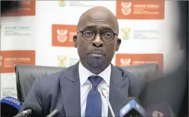  ?? PHOTO: REUTERS ?? Finance Minister Malusi Gigaba made his internatio­nal debut in Washington on Friday.